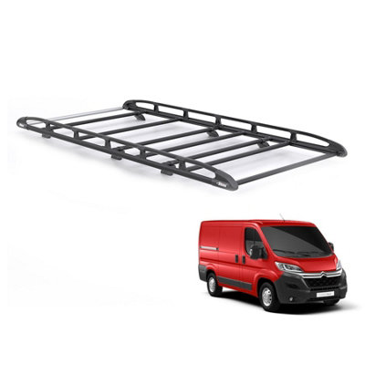 B&Q - Citroen Relay Roof Rack For 2006+ (L1H1)  Kammrack Black Only For L1 Wheelbase With H1 Roof Height