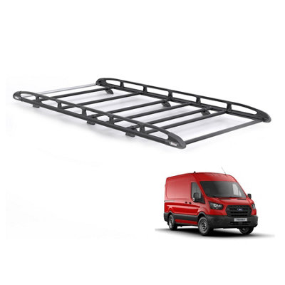 B&Q - Ford Transit Roof Rack For 2014+ (L2H2)  Kammrack (Black) Only For Medium (L2) Wheelbase With Medium (H2) Roof