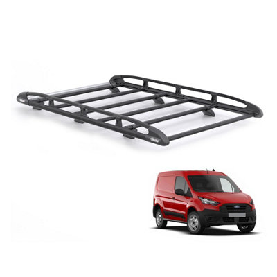 B&Q - Ford Transit Connect Roof Rack For 2013-2023 Short (L1)  (Black) Only For Short (L1) Wheelbase With Rear Barn Doors