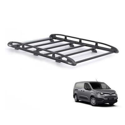 B&Q - Toyota Proace City Roof Rack For 2022+ Long (L2)  Kammrack Black Only For Long (L2) Wheelbase