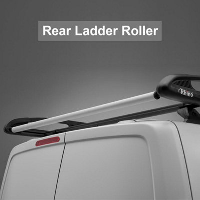 B&Q -  Black Roof Rack For Nissan Townstar (2022+) VanHeavy Duty Kammrack Black With Integrated Ladder Roller (B687)