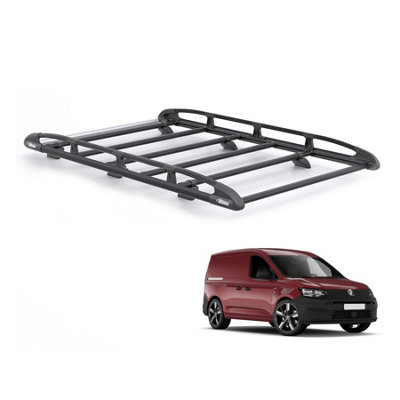 B&Q - Vw Caddy Roof Rack For 2020+ Standard Model (Tailgate)  (Black) Only For Standard Wheelbase With Tailgate Rear Door