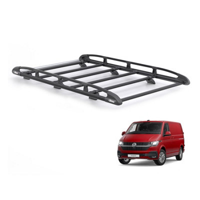 B&Q - Vw Transporter Roof Rack For 2015+ Swb (Tailgate) (Black) Only For Short Wheelbase With Tailgate Rear Doors