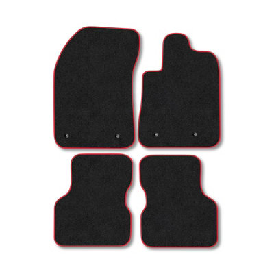 Car Mat Co Alfa Romeo Guilietta Auto 2016+ Car Mats Red Trim Carpet Tailored  Easy Clean from B&Q