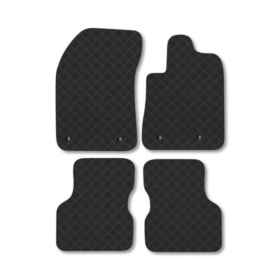 Car Mat Co Alfa Romeo Guilietta Auto (2016+) Rubber Car Mats Heavy-Duty Tailored Fit from B&Q