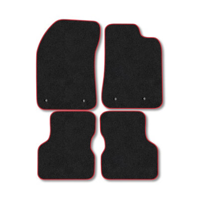 Car Mat Co Alfa Romeo Guilietta Manual 2016+ Car Mats Red Trim Carpet Tailored  Easy Clean from B&Q