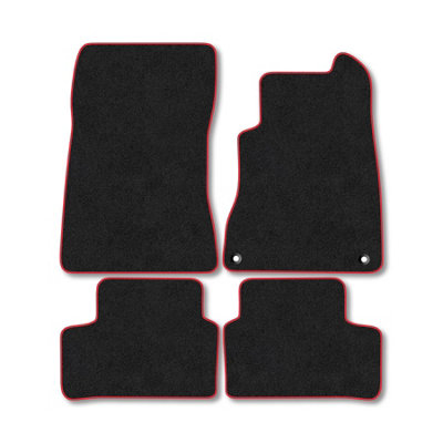 Car Mat Co Mercedes B-Class (W247) 2018+ Car Mats Red Trim Carpet Tailored Fit Easy Clean from B&Q