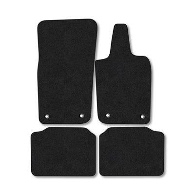 B&Q -  Porsche Panamera 2016 + Car Mats Black Carpet Tailored Fit Easy Clean With Clips
