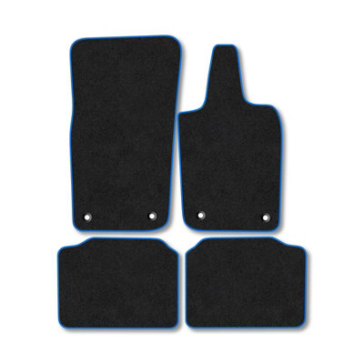 B&Q -  Porsche Panamera 2016 + Car Mats Blue Trim Carpet Tailored  Easy Clean Clips