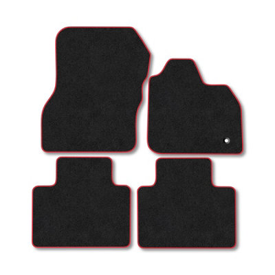 Car Mat Co Renault Zoe E-Tech 2021+ Ev Car Mats Red Trim Carpet Tailored Fit Easy Clean from B&Q
