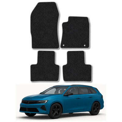 Car Mat Co Vauxhall Astra L Sports Tourer 2022+ Car Mats Grey Trim Carpet Tailored Fit from B&Q