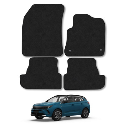 Car Mat Co Vauxhall Grandland 2020+ Phev Car Mats Black Carpet Tailored Fit Easy Clean from B&Q