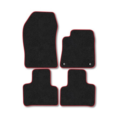 Car Mat Co Citroen C5X (2022+) Car Mats Red Trim Carpet Tailored Fit Easy Clean With Clips from B&Q