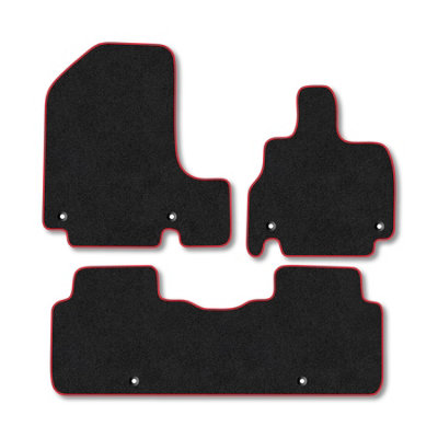 Car Mat Co Genesis Gv60 (2021+) Car Mats Red Trim Carpet Tailored Fit Easy Clean With Clips from B&Q