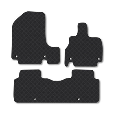 Car Mat Co Genesis Gv60 (2021+) Rubber Car Mats Heavy-Duty Tailored Fit With Clips from B&Q