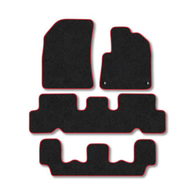 Car Mat Co Citroen C4 Grand Picasso 2013-2015 Car Mats Red Trim Carpet Tailored from B&Q