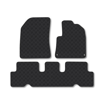 Car Mat Co Citroen C4 Picasso (2013-2015) Rubber Car Mats Heavy-Duty Tailored Fit from B&Q