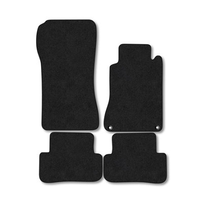 Car Mat Co Mercedes C-Class Coupe (Cl203) 2000-2008 Car Mats Black Carpet Tailored Fit from B&Q