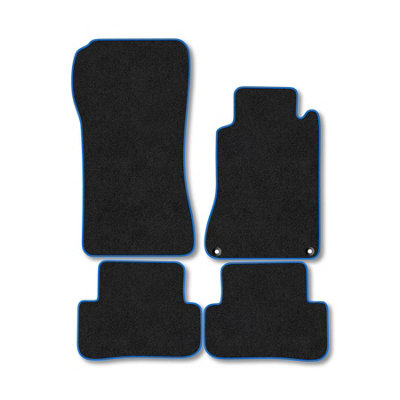 Car Mat Co Mercedes C-Class Coupe (Cl203) 2000-2008 Car Mats Blue Trim Carpet Tailored Fit from B&Q