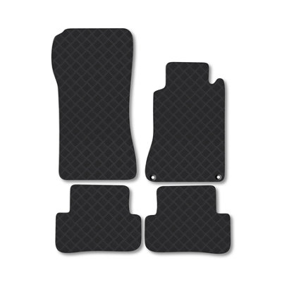 Car Mat Co Mercedes C-Class Coupe (Cl203) 2000-2008 Rubber Car Mats Heavy-Duty Tailored Fit from B&Q