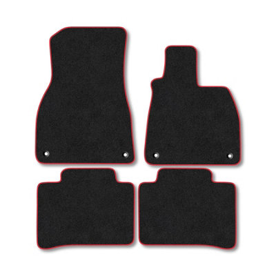 Car Mat Co Mercedes Eqs Saloon 2021+ Car Mats Red Trim Carpet Tailored  Easy Clean Clips from B&Q