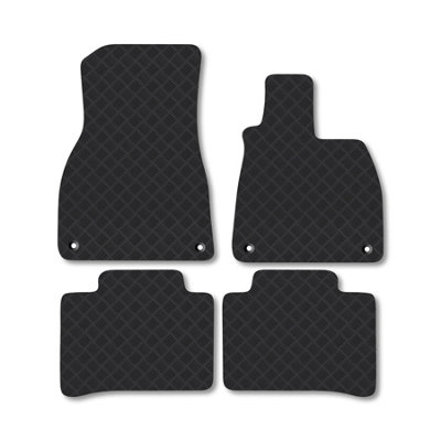 Car Mat Co Mercedes Eqs Saloon (2021+) Rubber Car Mats Heavy-Duty Tailored Fit With Clips from B&Q