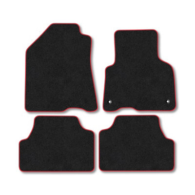 Car Mat Co Kia Soul (2020+)  Ev Car Mats Red Trim Carpet Tailored Fit Easy Clean With Clips from B&Q