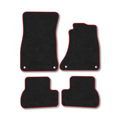 Car Mat Co Audi A5 2009-2016 (Sportback) Car Mats Red Trim Carpet Tailored Fit Easy Clean from B&Q