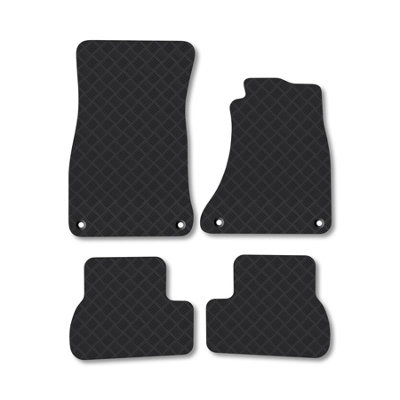 Car Mat Co Audi A5 (2009-2016) (Sportback) Rubber Car Mats Heavy-Duty Tailored Fit from B&Q