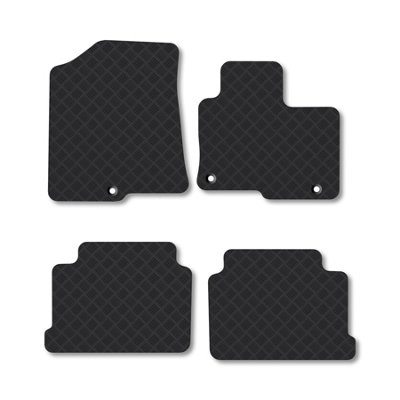 Car Mat Co Kia Optima (2016-2020) (Saloon) Rubber Car Mats Heavy-Duty Tailored Fit from B&Q