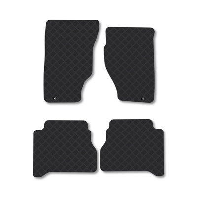 Car Mat Co Kia Sorento (2004-2010) Rubber Car Mats Heavy-Duty Tailored Fit With Clips from B&Q