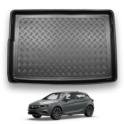 Nomad Vauxhall Astra K (2015+) Boot Liner (Hatchback ModelsUpper Boot Position) Tailored Boot Mat Protector Waterproof from B&Q