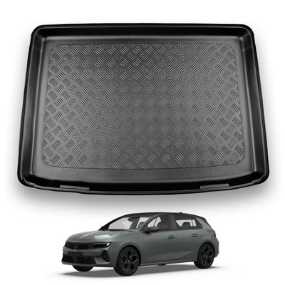 Nomad Vauxhall Astra L (2022+) Boot Liner (Plug-In-Hybrid Models) Tailored Boot Mat Protector Waterproof Raised Edges Accessory from B&Q