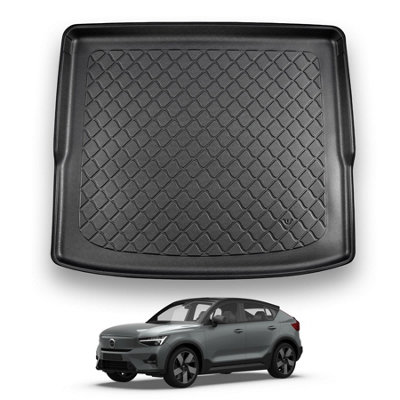 Nomad Volvo C40 (2021+) (Recharge) Boot Liner Premium Tailored Boot Mat Protector Easy Install Recyclable Waterproof Raised Edges from B&Q