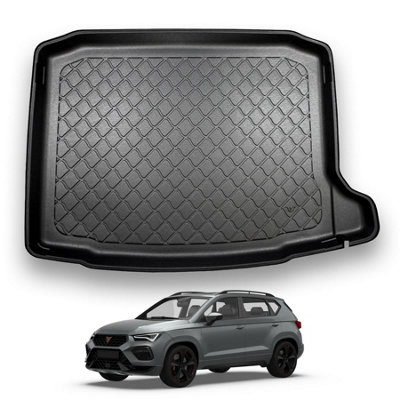 B&Q -  Cupra Ateca (2020+) Boot Liner (Non-Adjustable Boot Floor) Premium Tailored Boot Mat Protector Waterproof Accessory