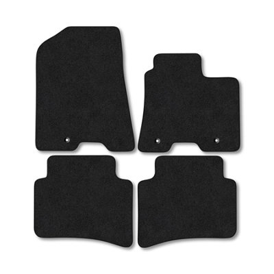 Car Mat Co Hyundai Nexo (2019+) Car Mats Black Carpet Tailored Fit Easy Clean With Clips from B&Q