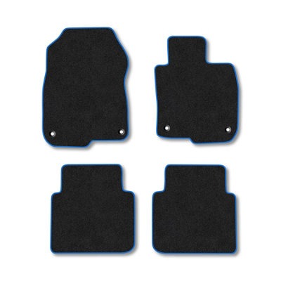 Car Mat Co Honda Cr-V (2018+) Car Mats Blue Trim Carpet Tailored Fit Easy Clean With Clips from B&Q