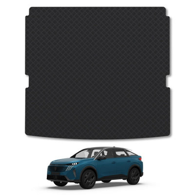 B&Q -  (Lower Floor) Peugeot E3008 (2024+) Rubber Boot Mat Tailored Accessory Protector Liner Durable Waterproof Accessories