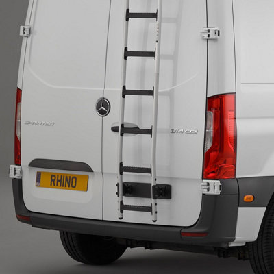 B&Q -  Vauxhall Vivaro Rear Door Ladder For 2014-2019 (Standard Roof) Models
