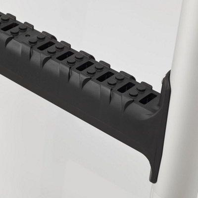B&Q -  Black Van Ladder For The Vauxhall Vivaro (2019+) Heavy Duty Anti-Slip Steps (With Fixing Kit)