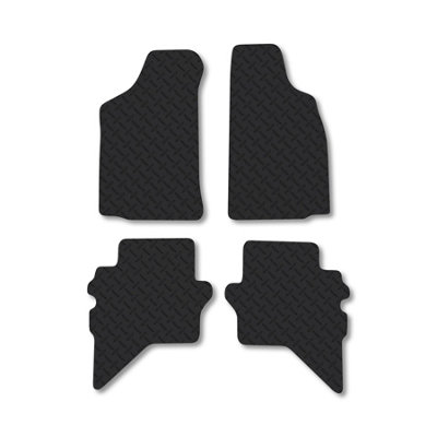 Car Mat Co Ford Ranger (1996-2006) (Double Cab) 5mm Thick Rubber Van Mats from B&Q