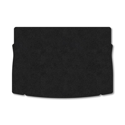 B&Q -  Vw Golf Mk7 Hatchback (2012-2020) Boot Liner Tailored Accessory Protector Anti-Slip Durable Pet Friendly Carpet Black Trim
