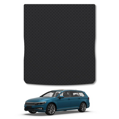 Car Mat Co Vw Passat Estate (2014-2023) Rubber Boot Mat Tailored Accessory Protector Liner Durable Waterproof Accessories from B&Q