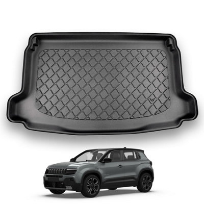 B&Q -  Jeep Avenger (2023+) Boot Liner (Upper Boot Position) Premium Tailored Boot Mat Protector Thermoplastic Waterproof