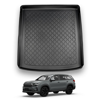 Nomad Skoda Kodiaq (2023+) Boot Liner (Upper Boot Position) Premium Tailored Boot Mat Protector Thermoplastic Waterproof from B&Q
