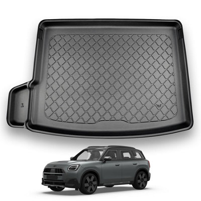 Nomad Mini Countryman (2023+) Boot Liner Premium Tailored Boot Mat Protector Easy Install Thermoplastic Waterproof Raised Edges from B&Q