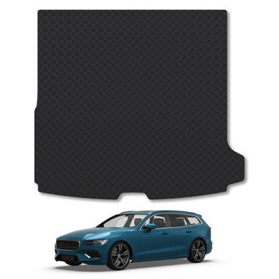 Car Mat Co Volvo V60 (2018+) Rubber Boot Mat Tailored Accessory Protector Liner Durable Waterproof Accessories from B&Q