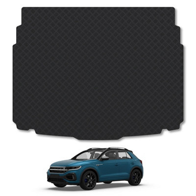 B&Q -  Vw T-Roc (2017+) (Lower Boot Position) Rubber Boot Mat Tailored Accessory Protector Liner Durable Waterproof Accessories