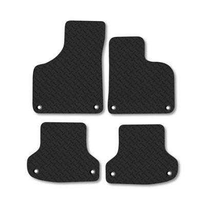 Car Mat Co Audi A3 (2003-2012) (Manual) 5mm Rubber Premium Car Mats Heavy-Duty Tailored Fit from B&Q