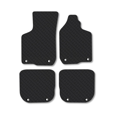 Car Mat Co Audi A3 (1996-2003) 5mm Rubber Premium Car Mats Heavy-Duty Tailored Fit from B&Q
